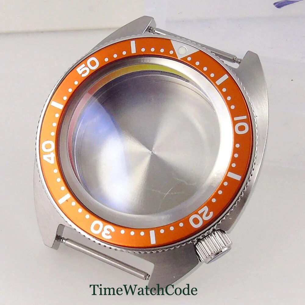 41mm Watch Case for NH35 PT5000 ETA2824 Sapphire Crystal Chapter Ring 4.1 Crown