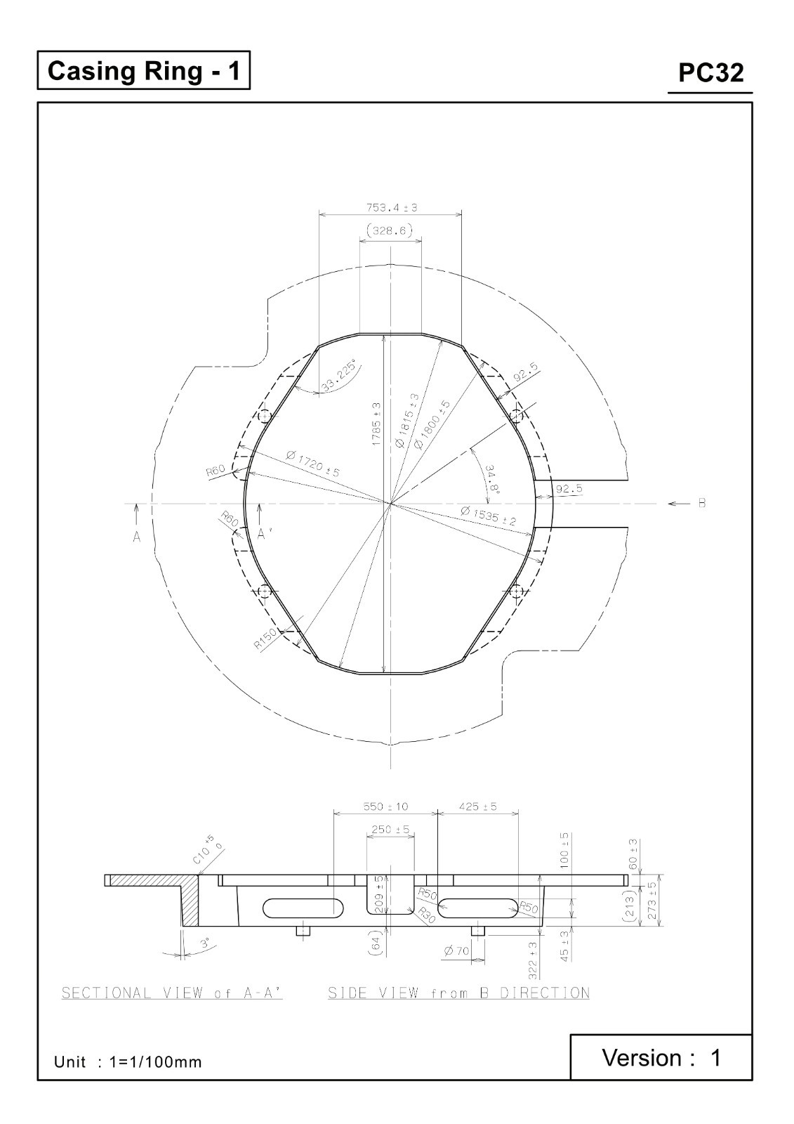 Original TMI PC32A Quartz Watch Movement 3-Hand Date at 3 4 6 Casing Replacement