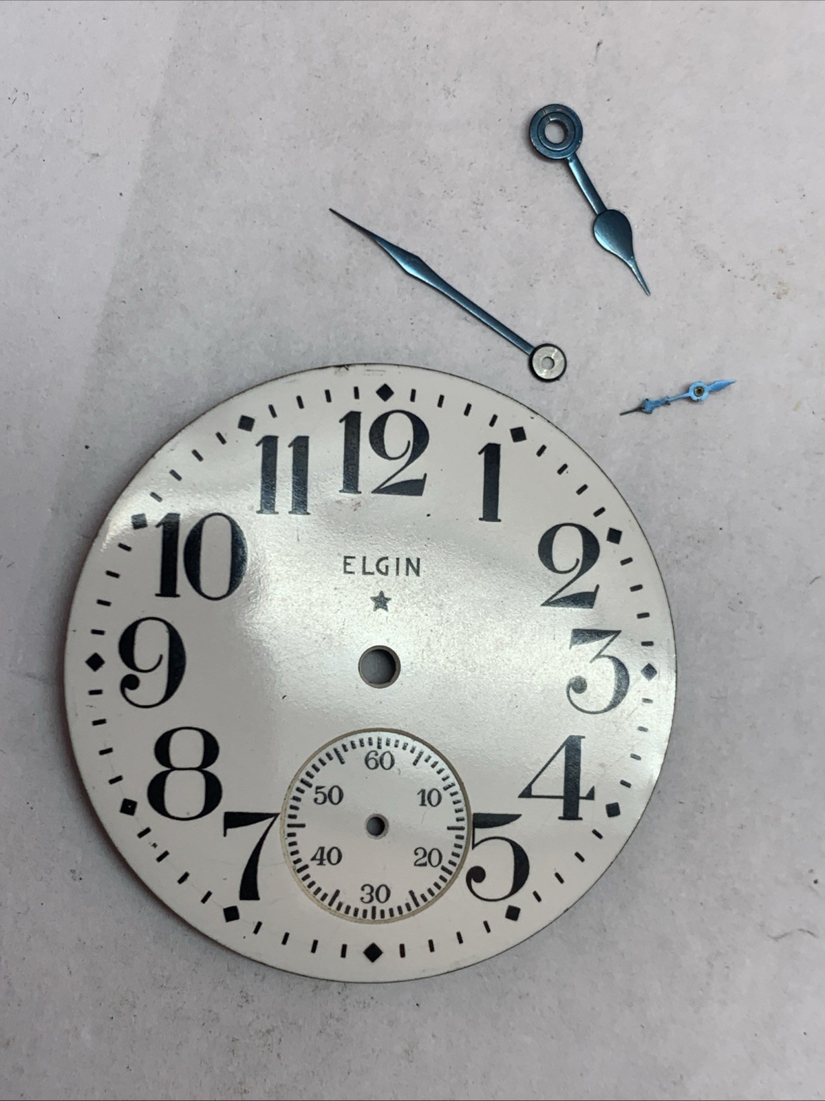 New Old Stock Elgin Star Dial with 3 Hands size 16 – Original Watch Parts