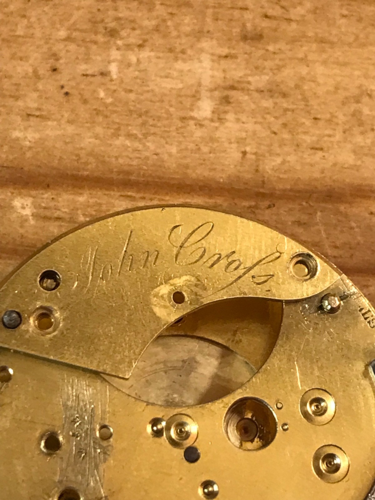 Antique Pocket Watch Movement Case John Cross London 1822-1845 for Spares