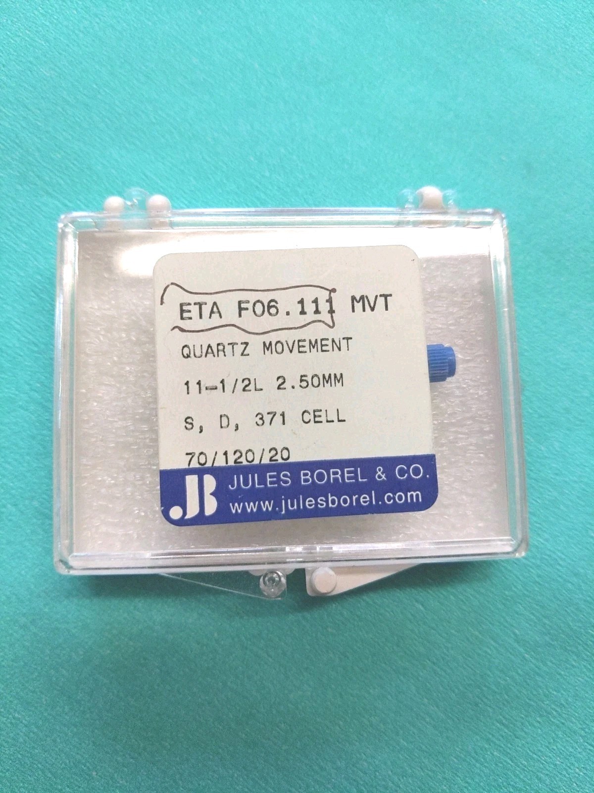 ETA F06.111, Date @3, 11.5″‘-3 Jewel Movement. Sets,Runs,Keeping Time 24 Hrs.