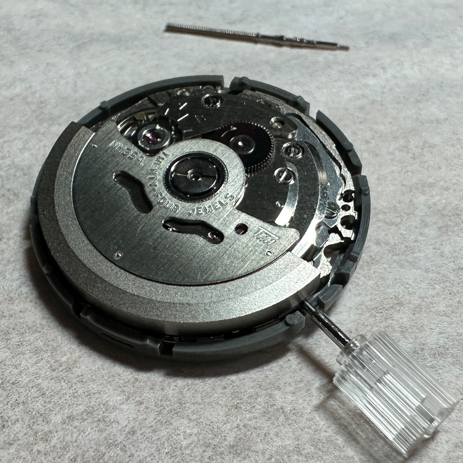 TMI NH35A Automatic Movement White Date Wheel Hacking Hand-Winding ~ US Seller