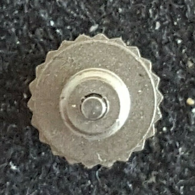 Omega Pusher Part Number 086-0075TI-BA, Titanium-18KT Yellow Gold Cap