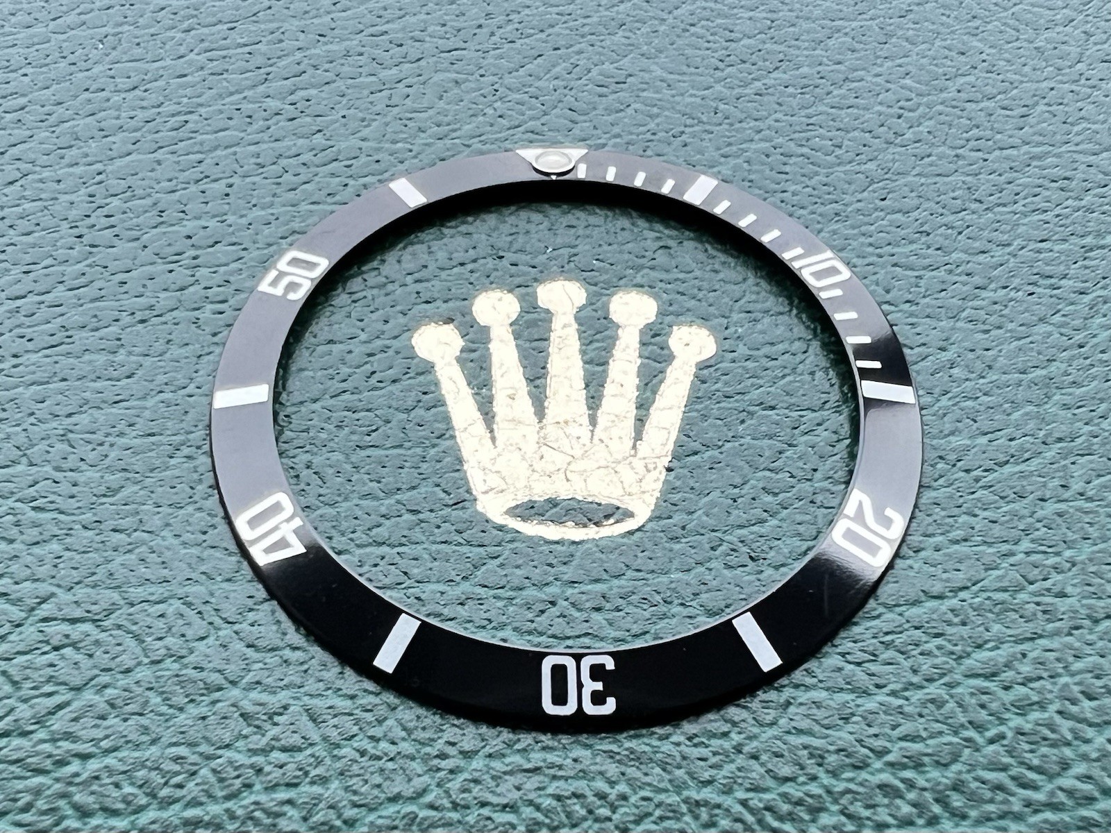 Rolex Submariner Date 16613 16803 16808 16618 Black TRITIUM Bezel Insert #1459