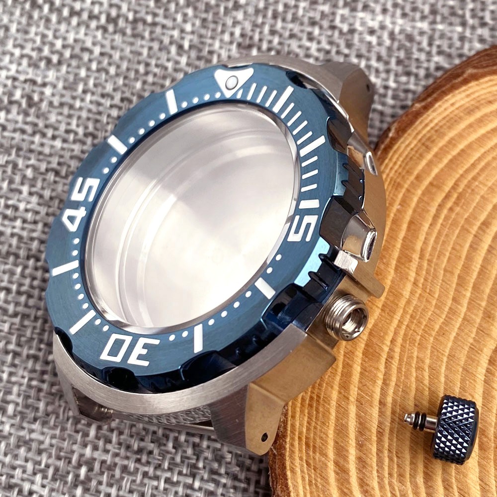 20ATM Dive Monster Watch Case 42mm Steel Bracelet Sapphire Crystal Fit NH35 NH36