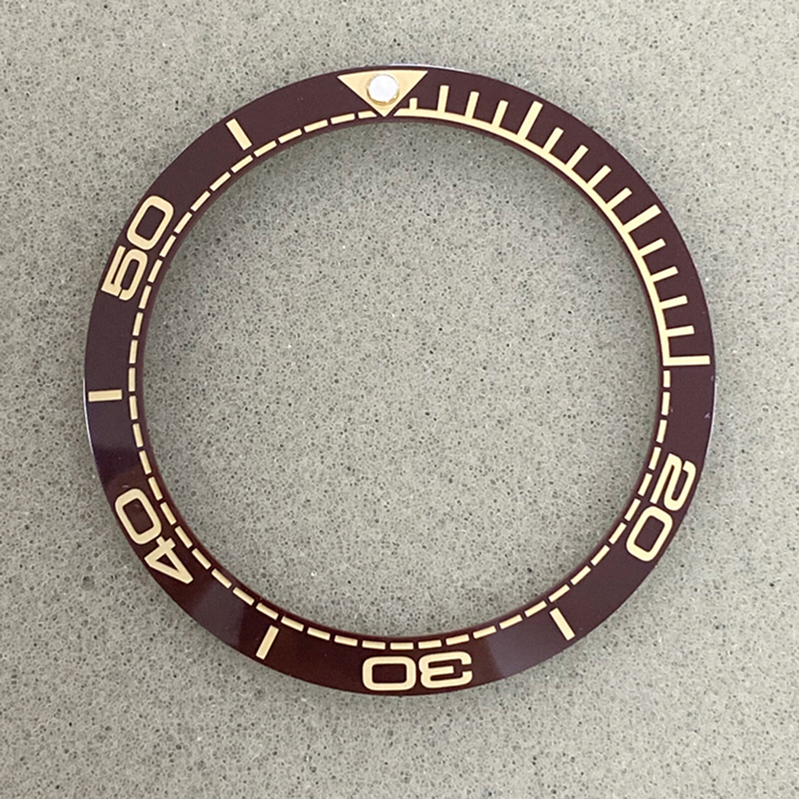 Ceramic Bezel Sloped Watch Bezel Insert 38MM*30.5mm For 40mm SUB Watch Case