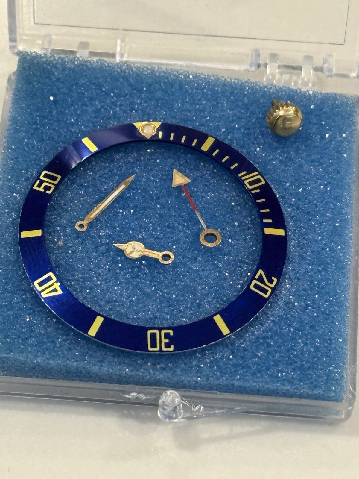 Rolex Submariner Oyster 16613 16803 16618 Blue Gold Watch Insert Bezel Part