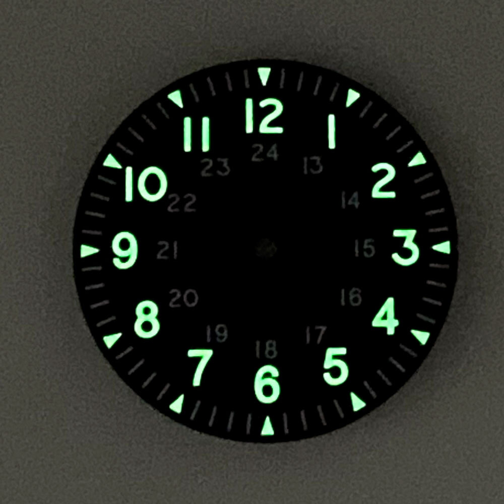 33.6mm Black Watch Dial+Hands Fit For NH35A/NH36A Miyota 8215 821A 8205 DG2813