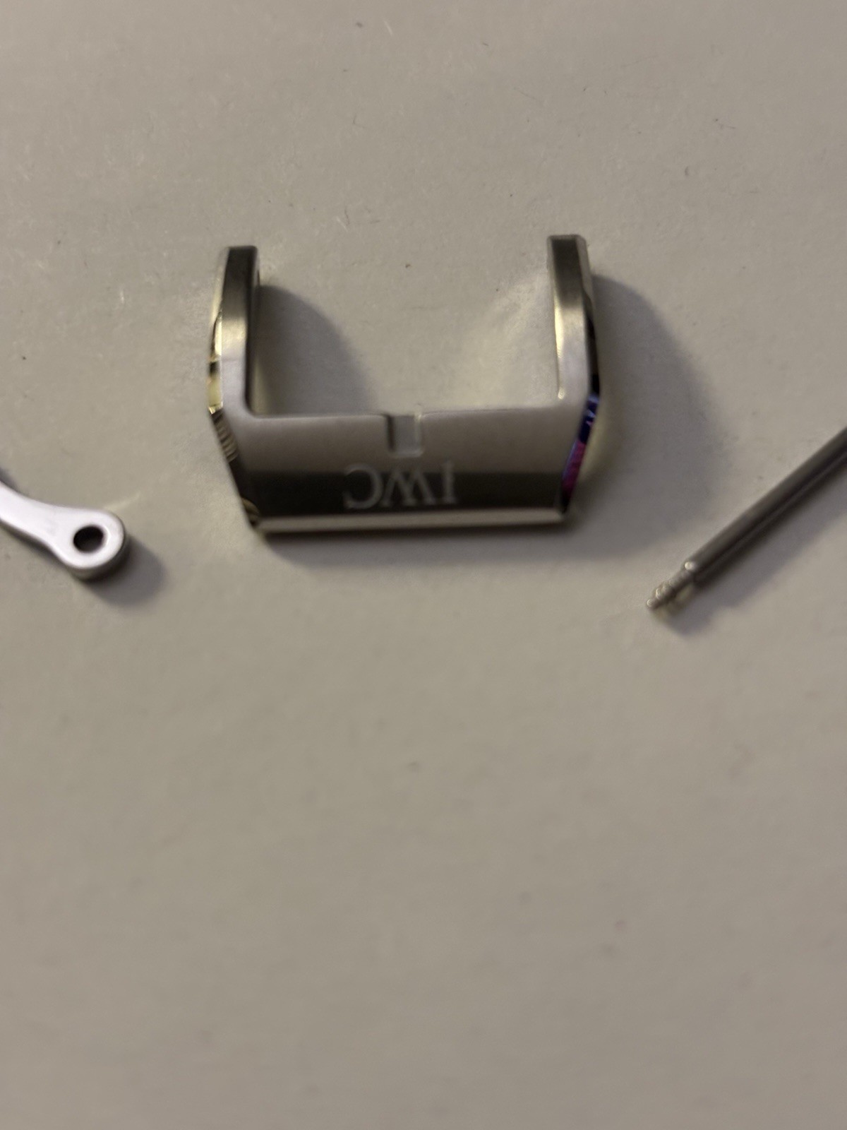 IWC Steel 22mm Polished Pin Buckle New