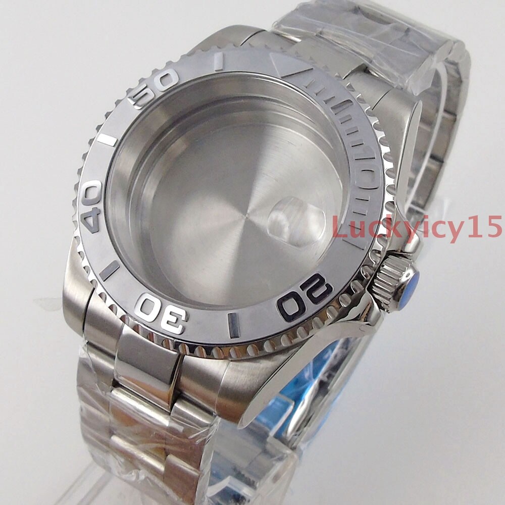 20ATM 40mm watch case fit for NH35A movement sapphire bracelet ceramic bezel