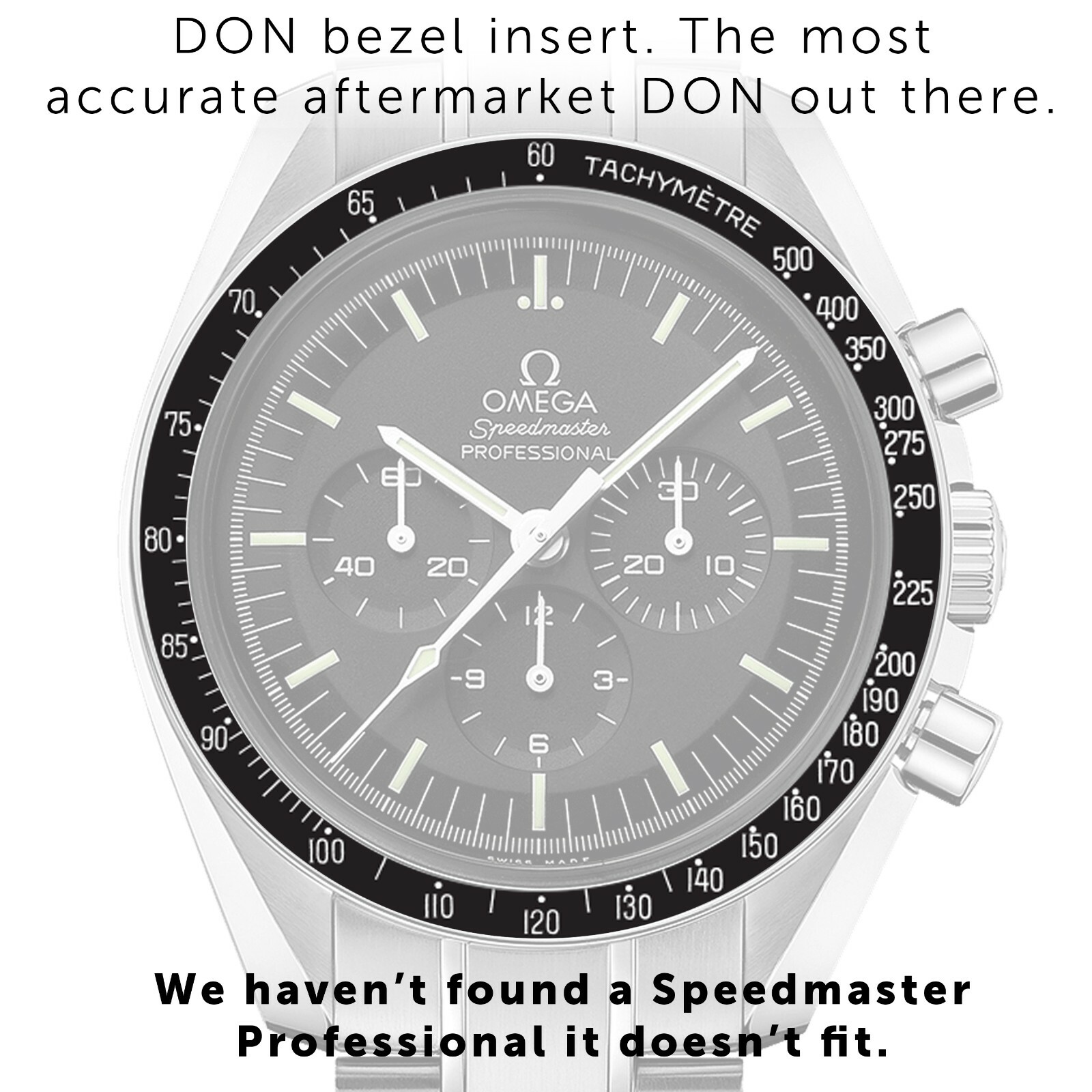 DON Dot Over Ninety Bezel Insert Omega Speedmaster Professional – Aftermarket