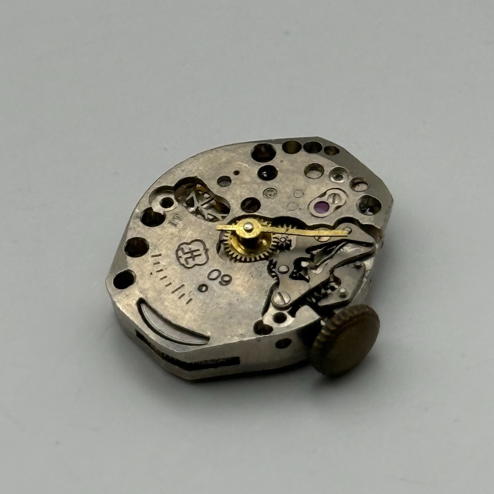 FHF 60 Watch Movement Swiss Manual Wind Vintage Parts Repair 15.3mm