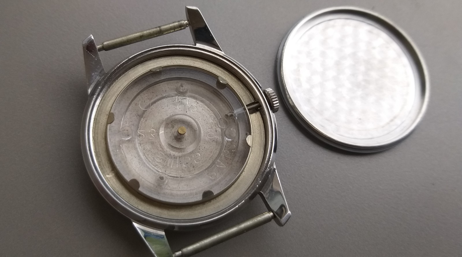 ETA 2452 or ETA 2391 Project Watch 35mm Steel Case + Dial & Hands NOS 1970’s
