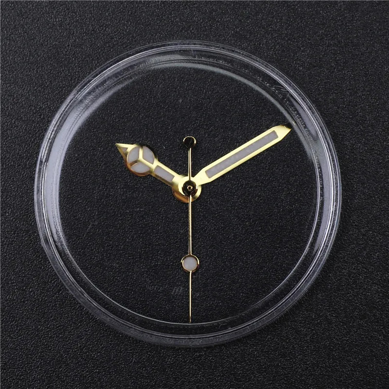 Watch Hands 12.5x12x8 Polished Silver Golden C3 Green Blue Lumi For NH35 NH36
