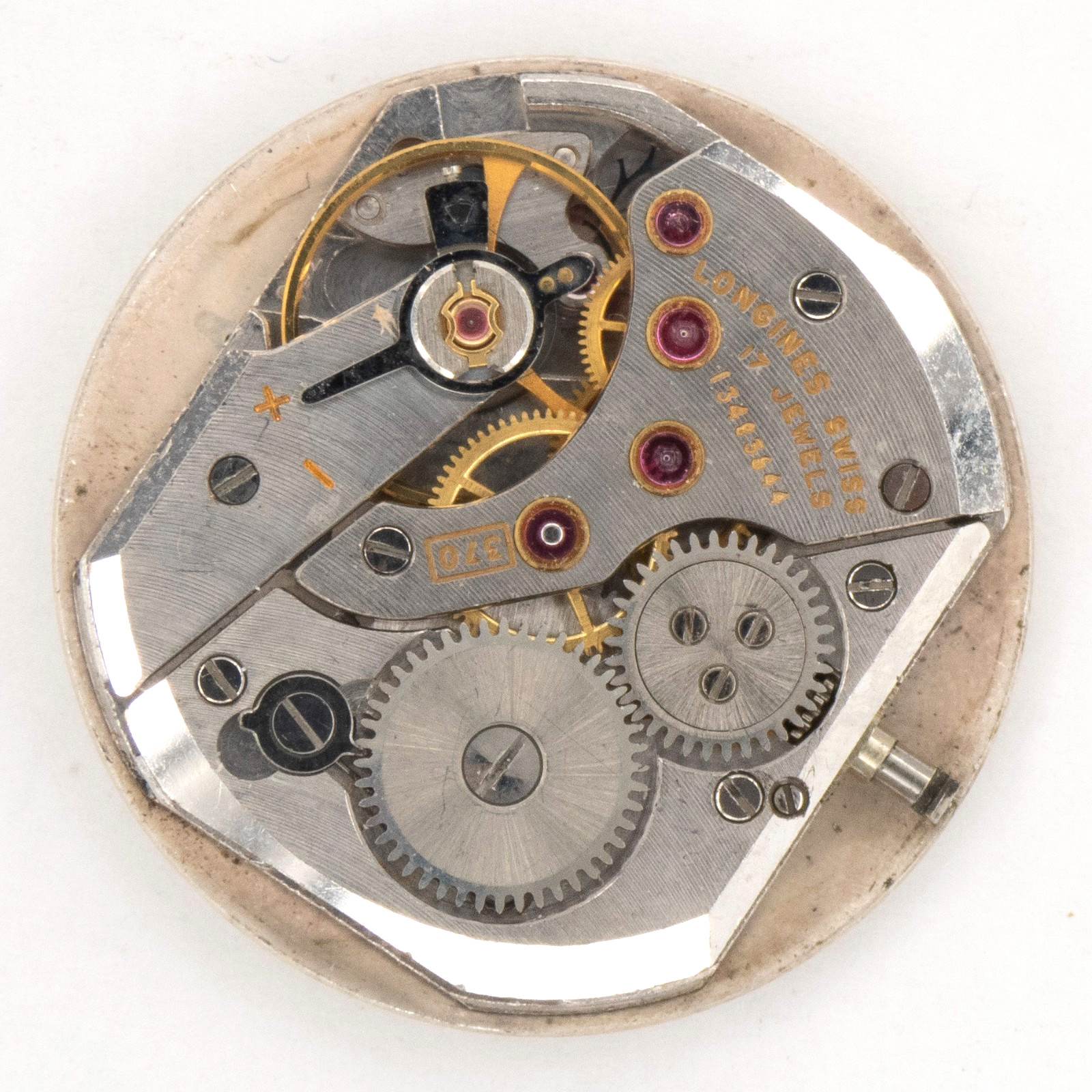 Vintage Longines Caliber 370 17-Jewel Wristwatch Movement