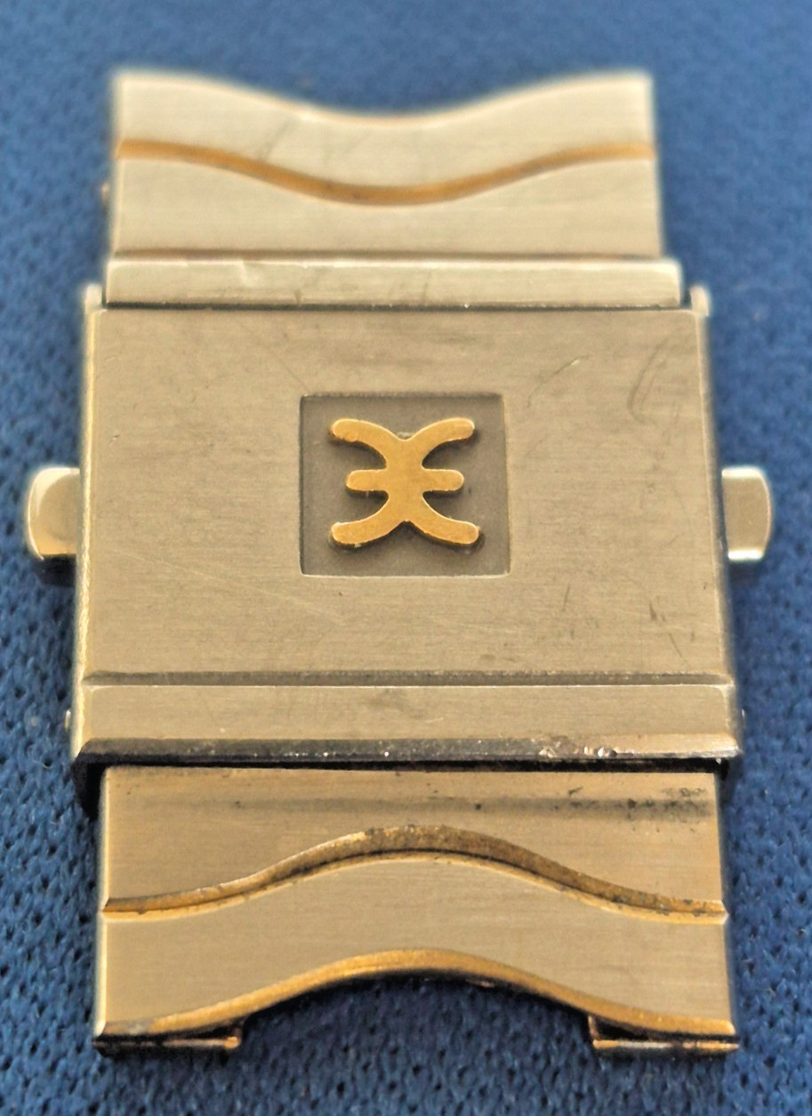 Ebel Sport Classic Wave Men Gold and Steel Watch Clasp Buckle For 15mm Band