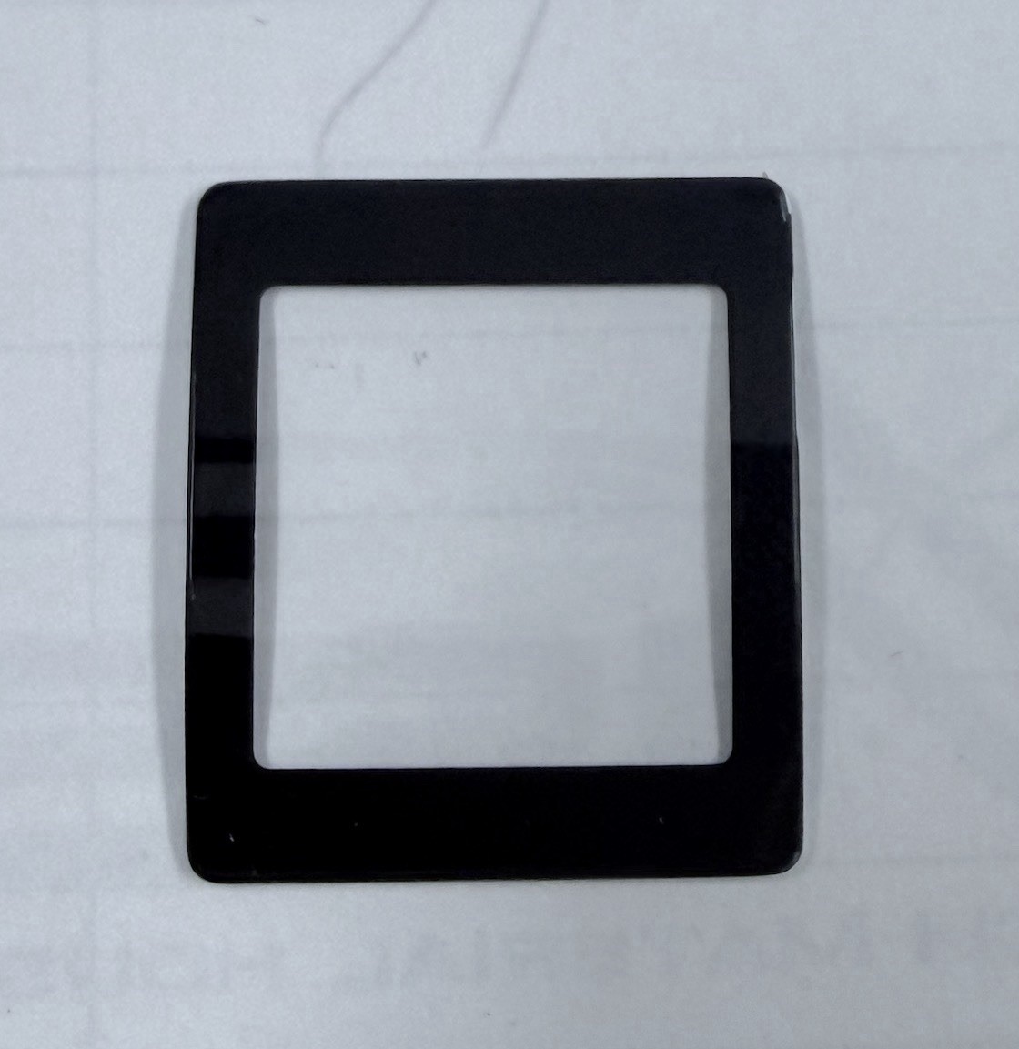 Rado Black Rim Replacement Glass For Rado 152.0336.0 New 28.0 x 24.5mm