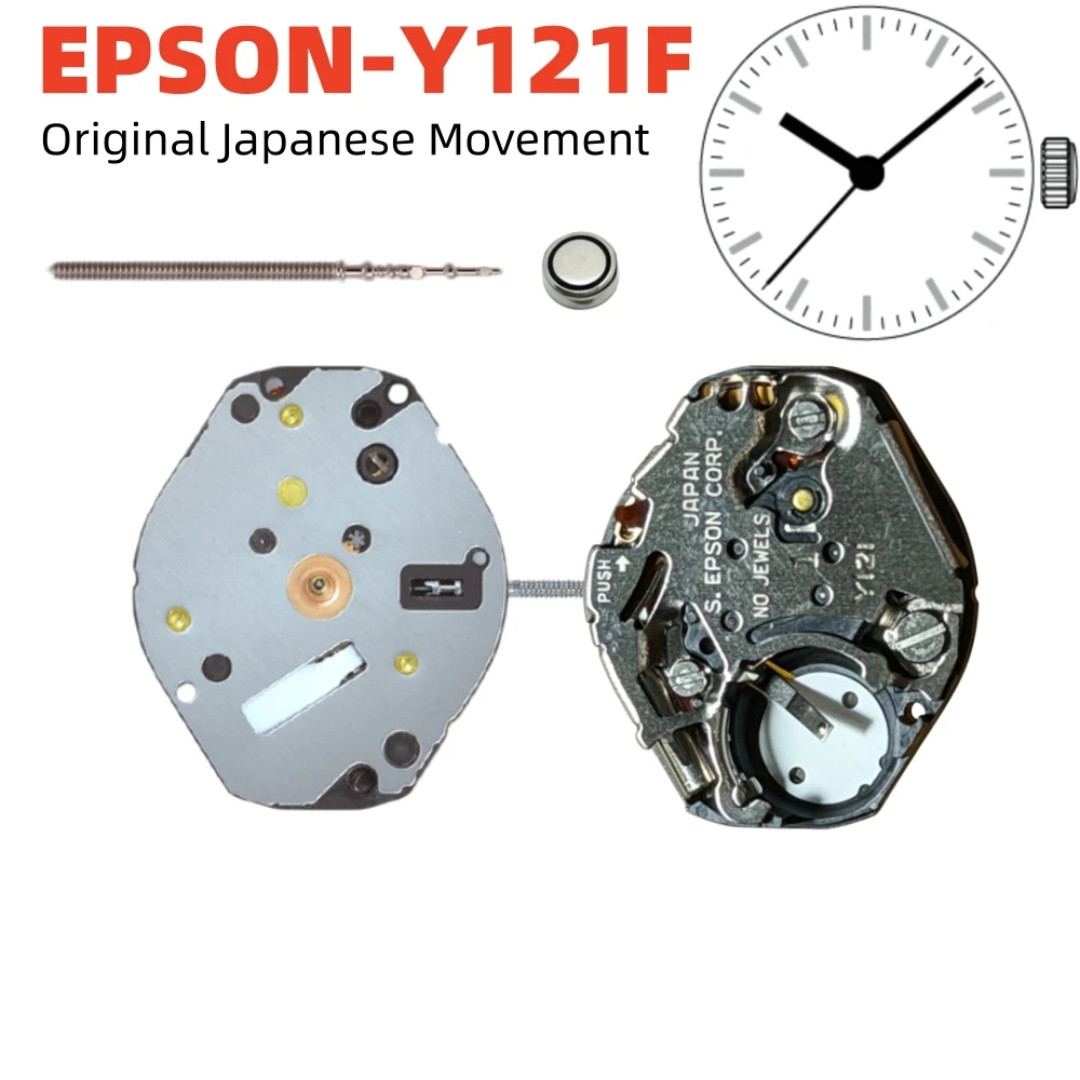 Epson Y121F Y121E Y121 Quartz Watch Movement Japan 3-Hand Replacement Part