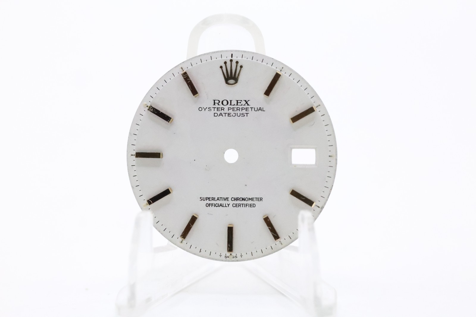 Vintage Rolex Datejust 1601 Silver Dial Gold Markers Dirty Parts Repair #2018