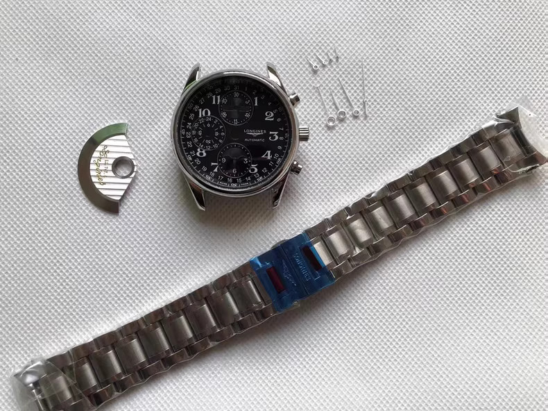 DIY 40mm Watch Steel Case kit For 7751.7751.7751.7751 Movement After-sales