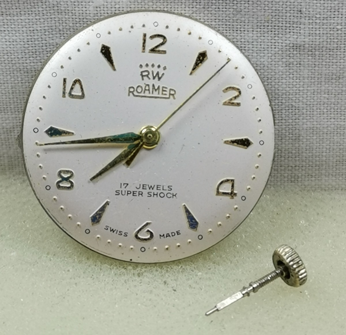 Roamer RW 17J Cal. MST 372 Swiss Wristwatch Movement Parts/ Repair!