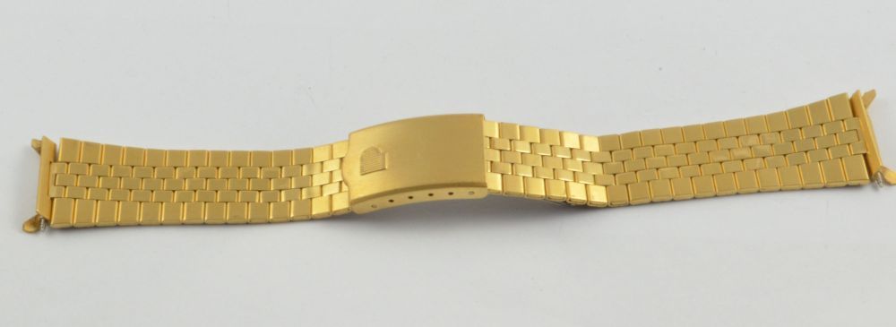 PULSAR STEEL BRACELET BRACELET 18MM STEEL GOOD CONDITION GOLD PLATED
