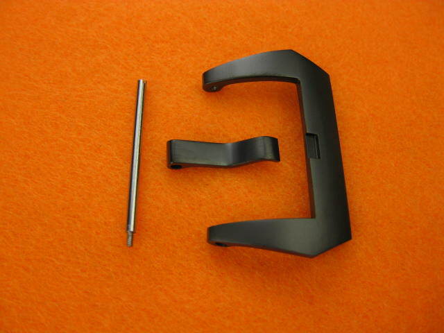 New 24mm SWISS 316L Stainless SCREW-IN Pre-V Buckle for PANERAI Black PVD