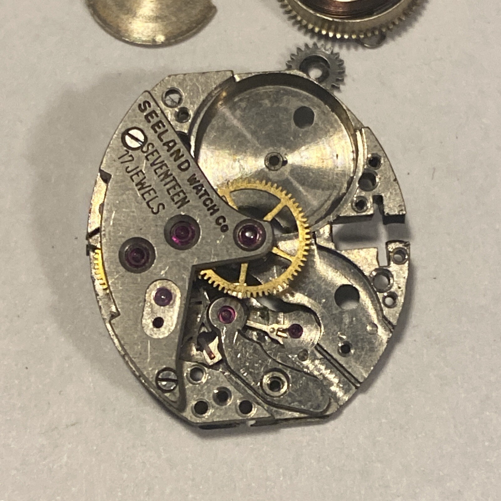 Seeland Watch Co. AS 1023 Movement 15 Jewel For Parts/Repair A Schild 1023