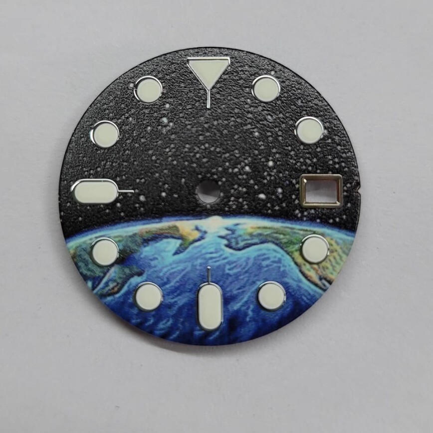 28.5MM Star Dial Full Green Luminous for NH70 Movement
