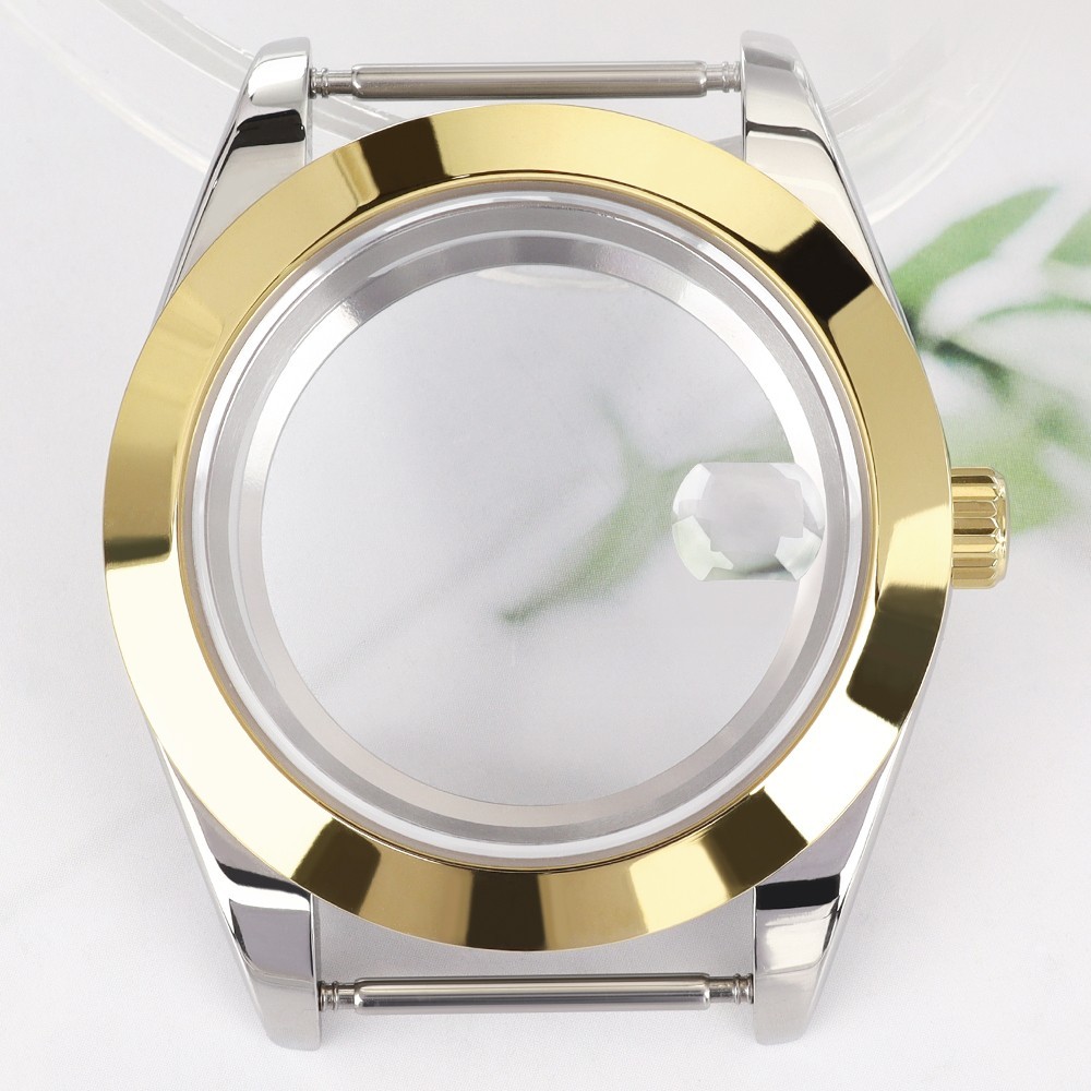 Sapphire Oyster Log Watch Case 36mm/39mm Fluted Bezel For Seiko NH35 Miyota 8215