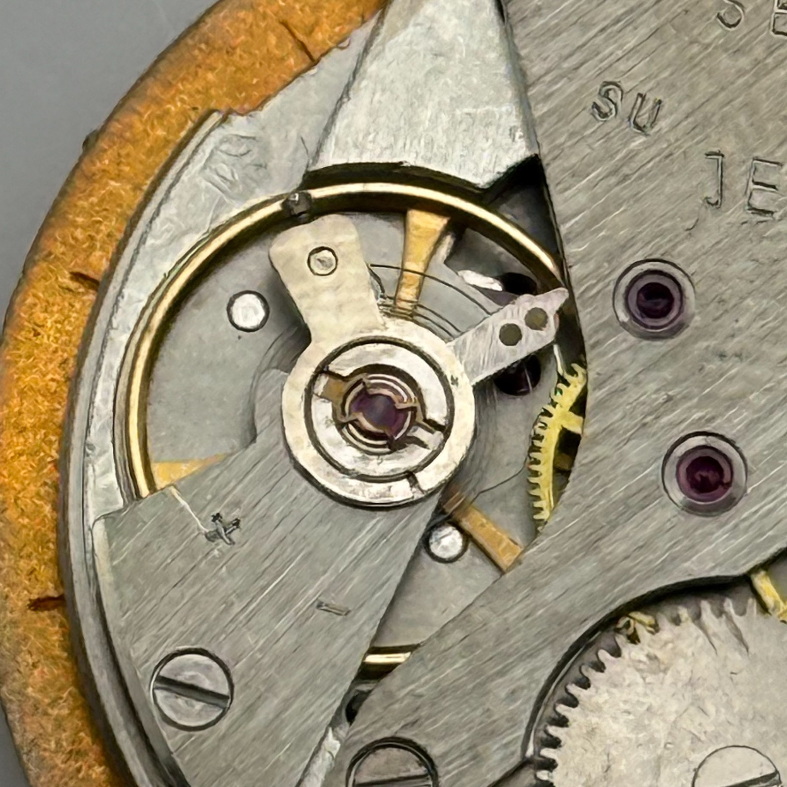 Poljot 2614.2H Watch Movement Sekonda Soviet 17 Jewels Manual Wind Parts 26.4mm