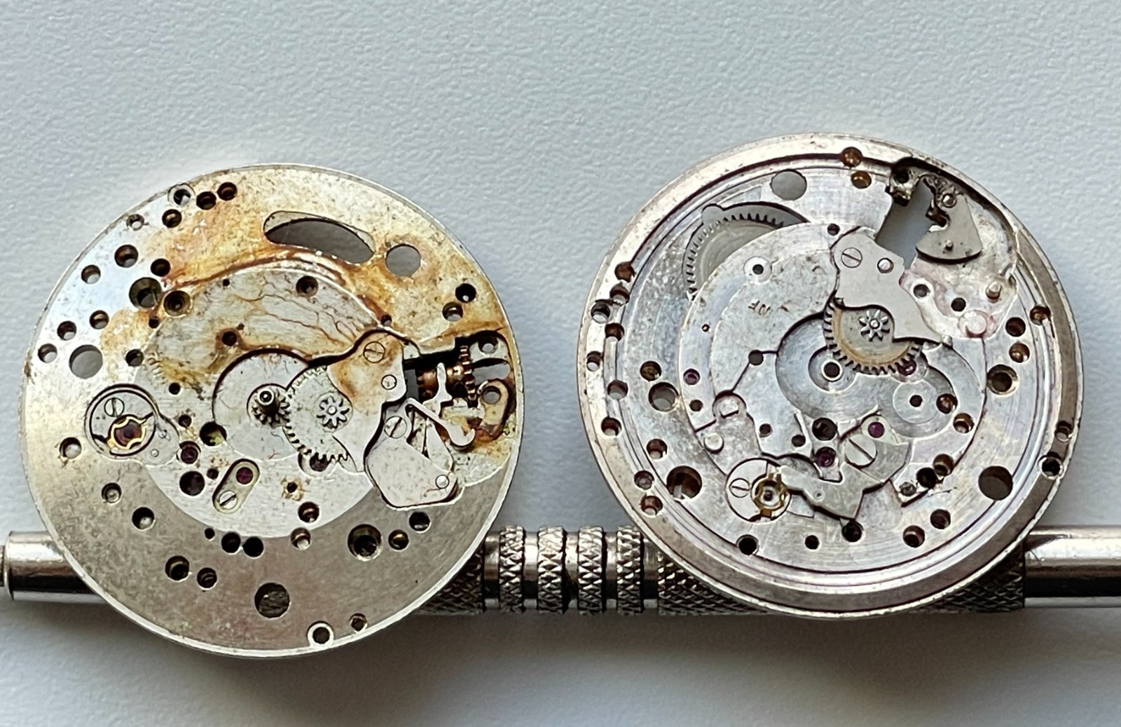 Vintage Hilton Rado Elgin Automatic Watch Movement Parts Repair Project Junk Lot