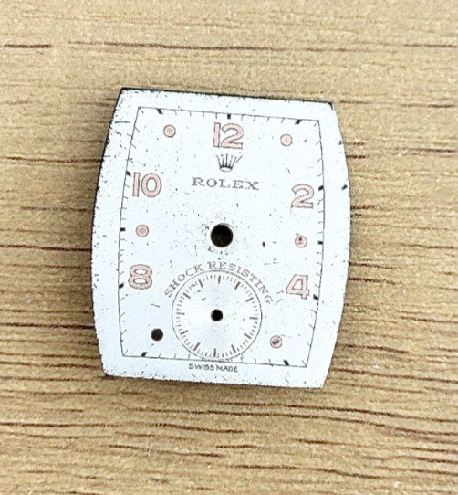 A Vintage Rolex Art Deco Style Wristwatch Dial. 1920s/30s.