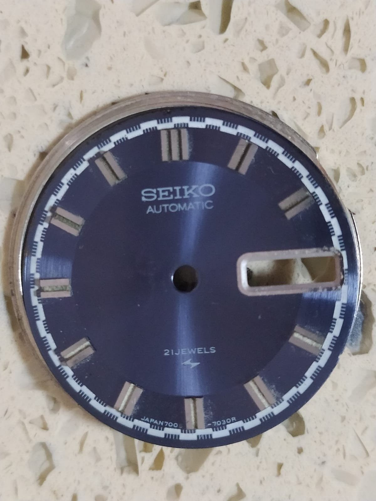 original Seiko 7006-7030 Rally Dial Blue Fit For All Seiko 7006 27.50mm Used