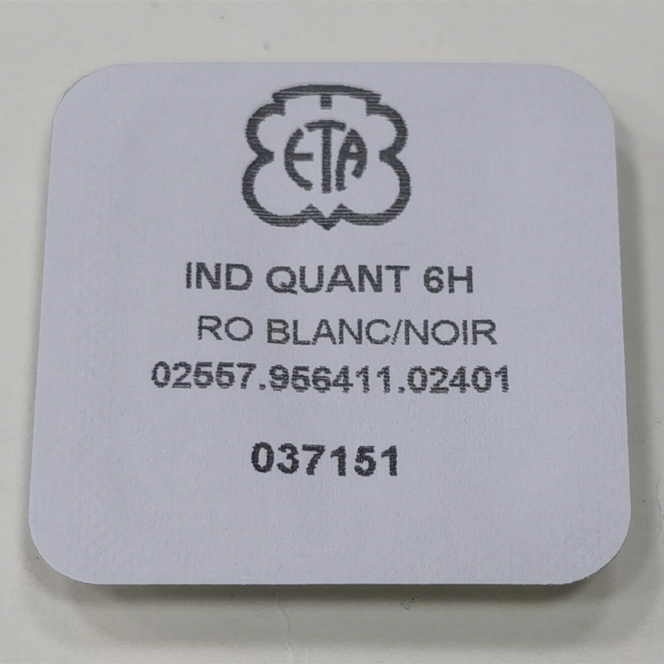 Swiss Made White Date Disk Wheel Date Wheel for ETA956.412 Date At 6 Watch Part