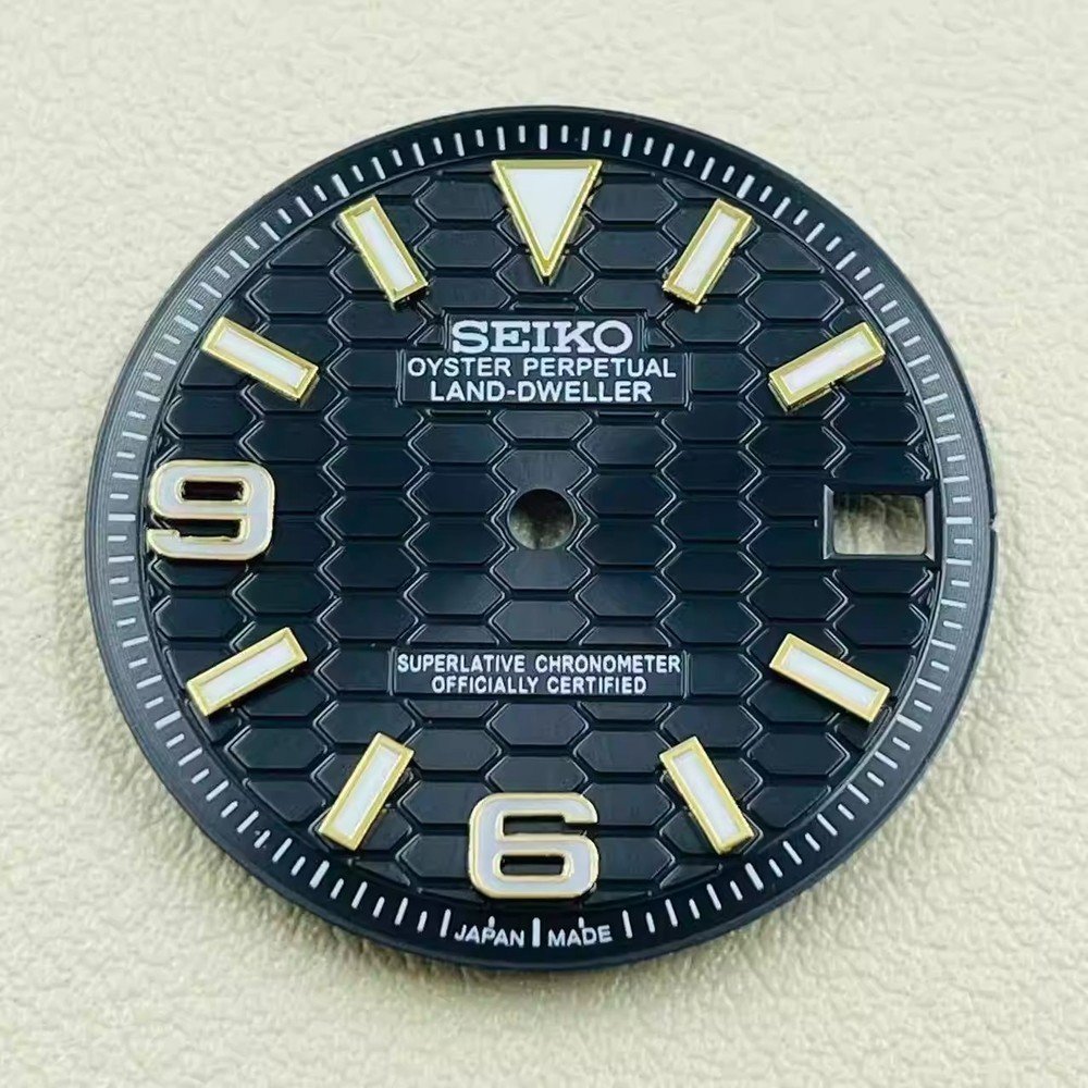 28.5mm 31mm Watch Dial Blue Green Luminous For NH35 NH36 Movement Watch Parts