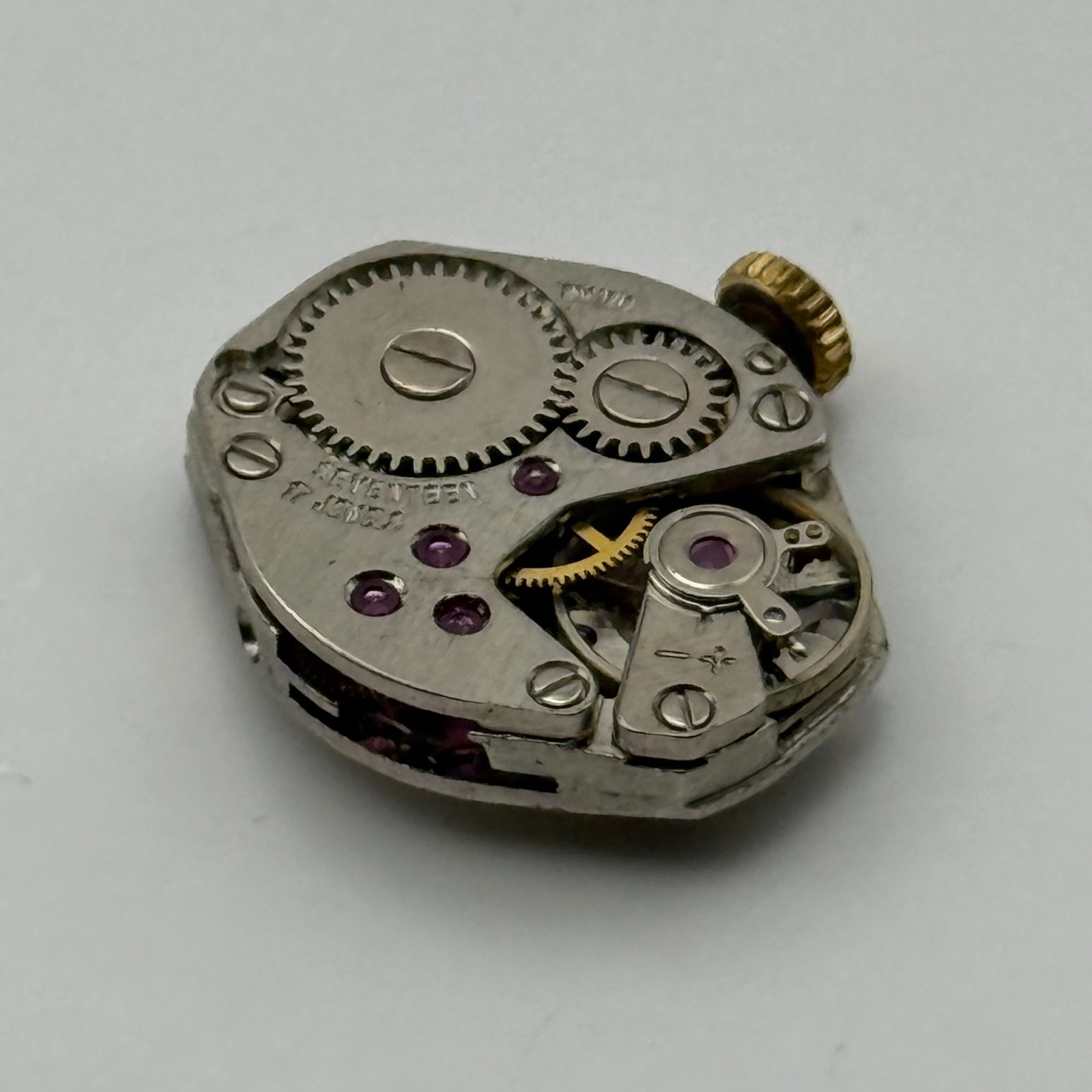 FHF 60 Watch Movement Regency 17 Jewels Swiss Manual Wind Parts Repair 15.3mm
