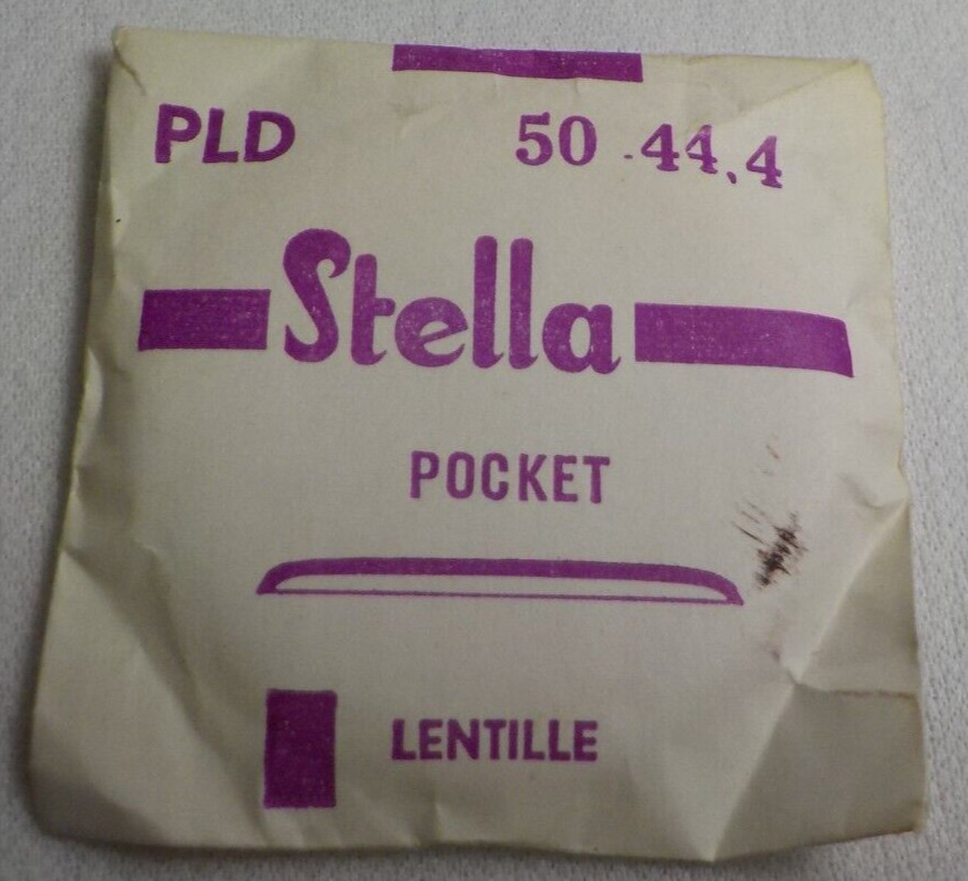 STELLA POCKET WATCH CRYSTAL WATCHMAKER REPLACEMENT 44.4 50 PLD LENTILLE #235