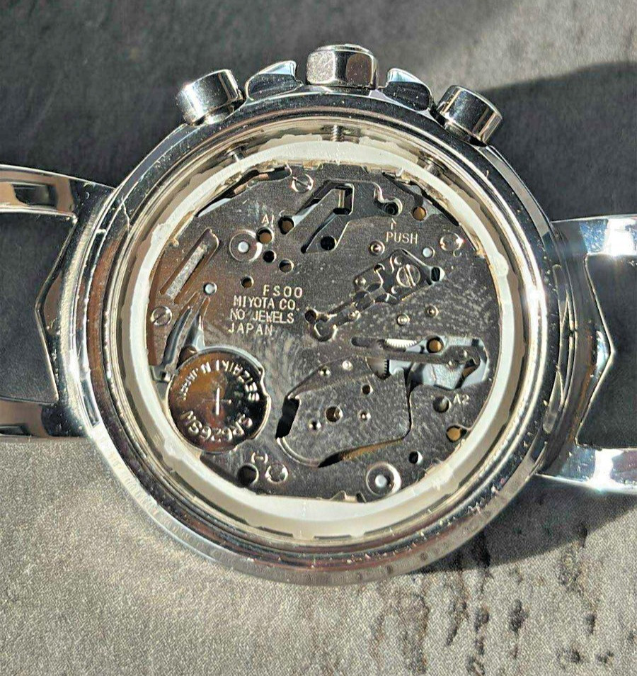 Miyota FS00 Chrono Quartz Date 4 Hours Watch Movement Working