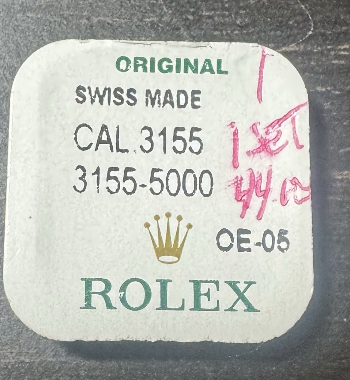Rolex Cal. 3155 Part 5000 Set Of Screws 3155-5000