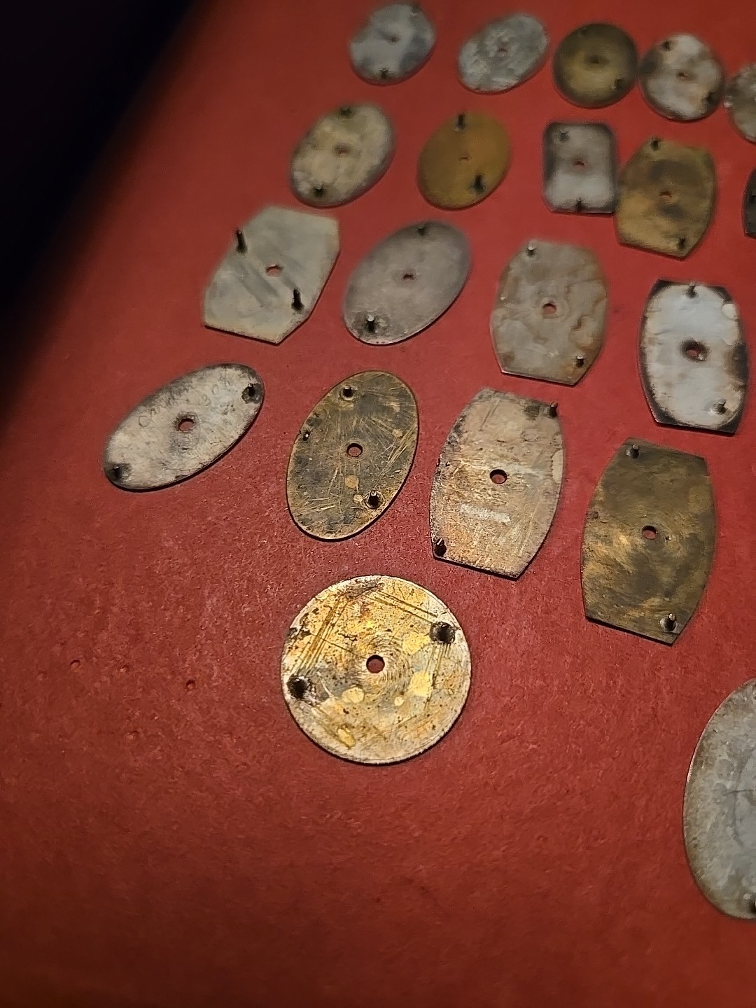 Lot Of 26 Antique Watch Art Deco Watch Dials For Repairs Steampunk