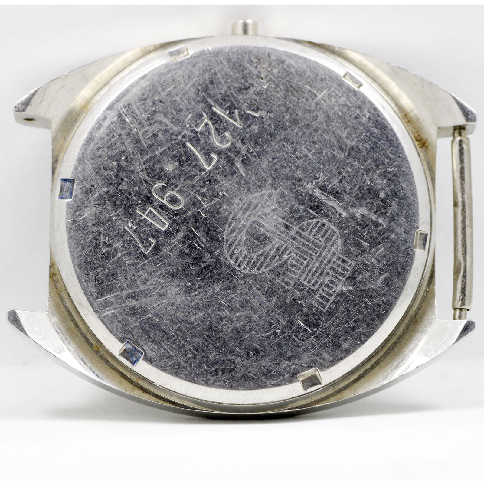 Perseo Stainless Steel Appointed TO FS Italian Railways Vintage Watch Case only
