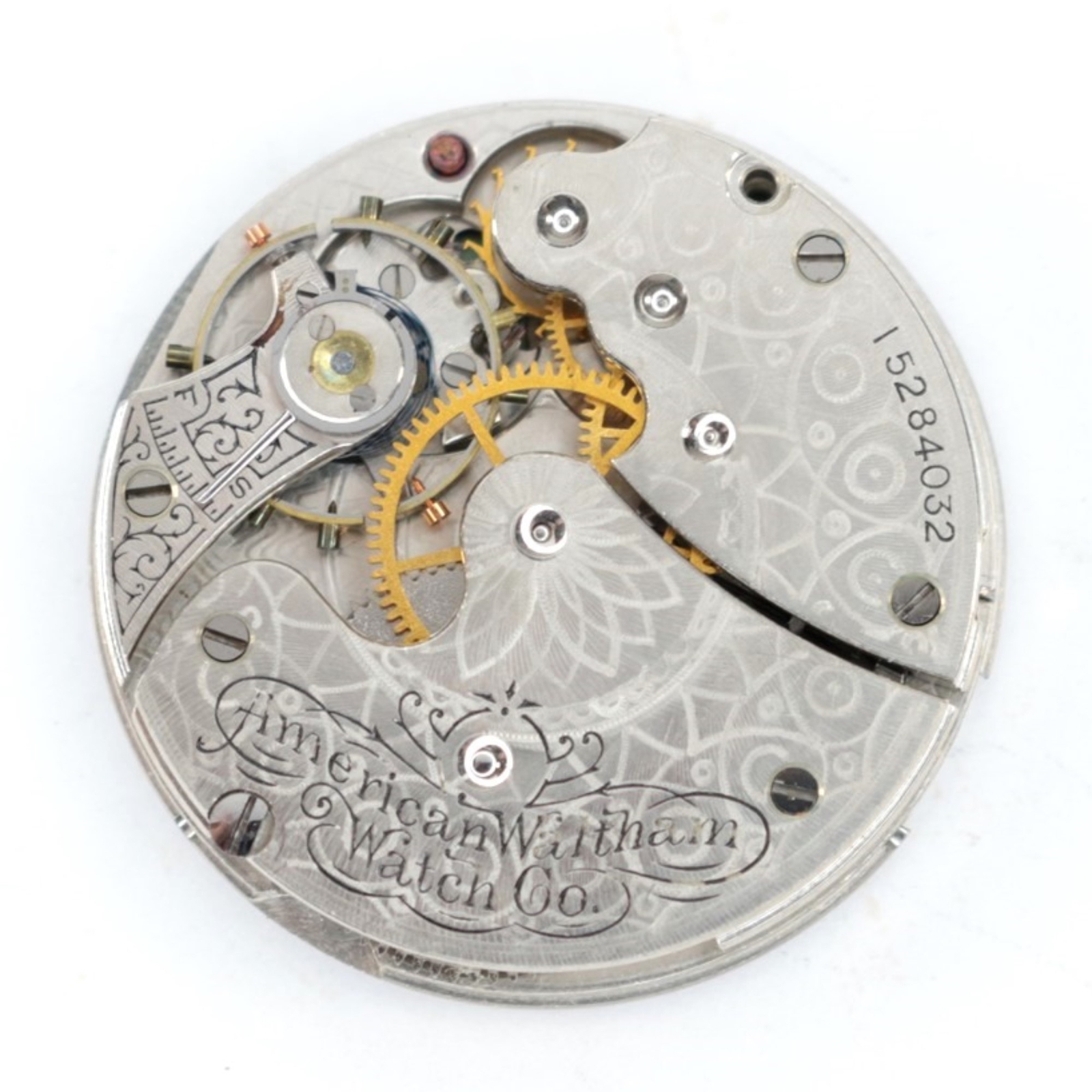 Waltham Pocket Watch Movement 0 Size 7 Jewel Seaside – NA522