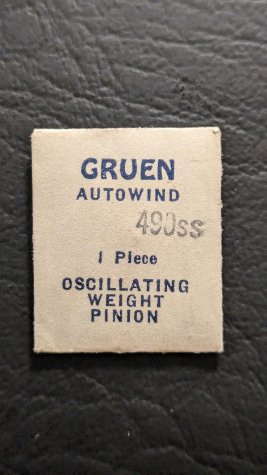 Genuine GRUEN 490ss – Oscillating Weight Pinion