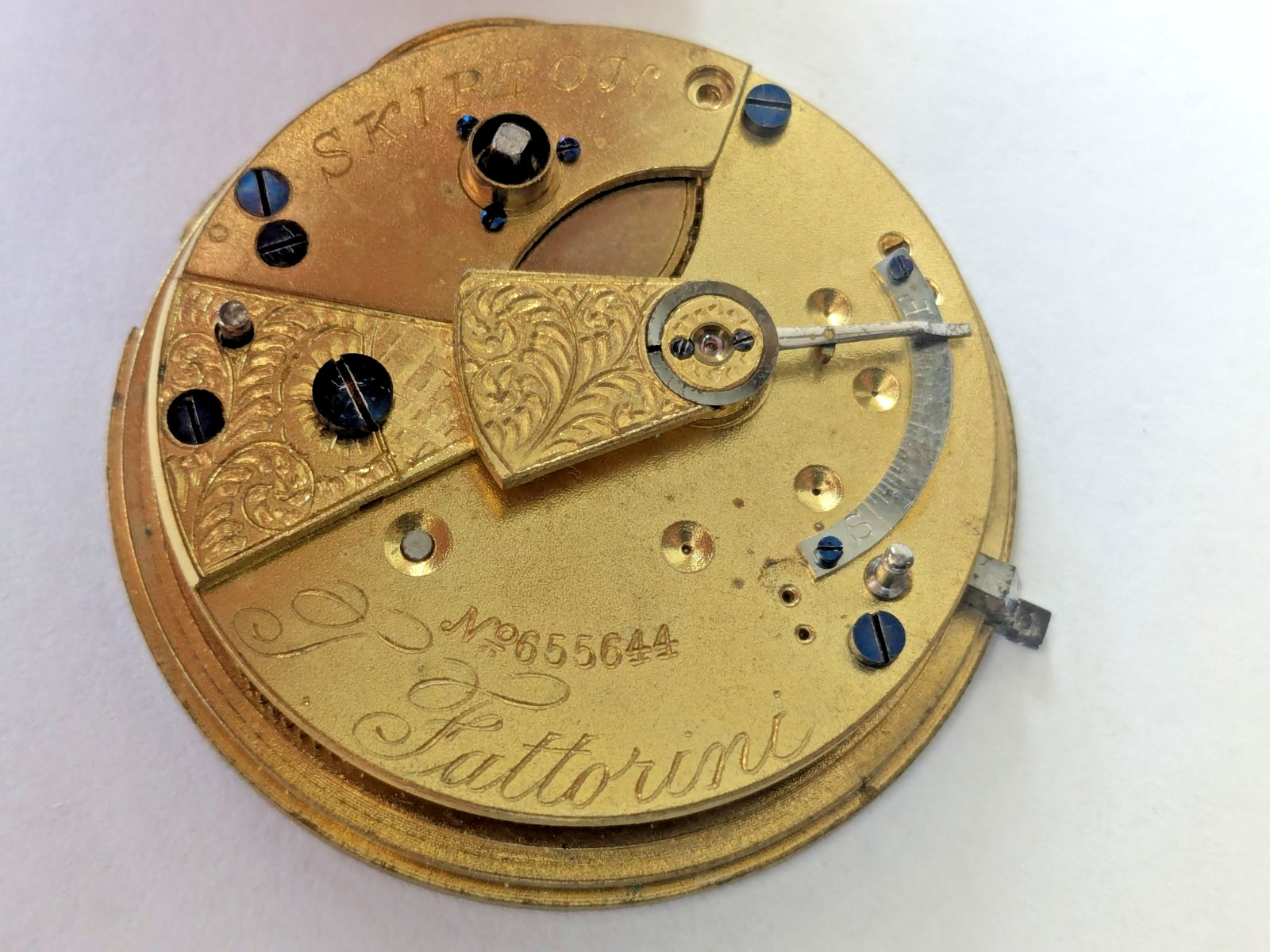 4x Disassembled English Pocket Watch Movements Parts Lot (Samuel, Fattorini) el4