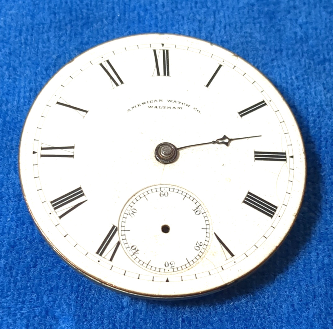 Lot of Two Vintage American Waltham & Illinois Watch Co Dials – Movements 45 mm
