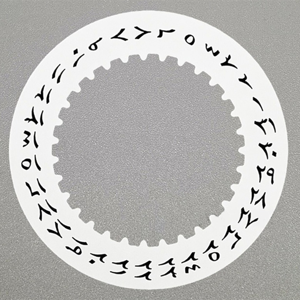 White Vintage Arabic Font Date Wheel Disk for 3135 Movement Generic