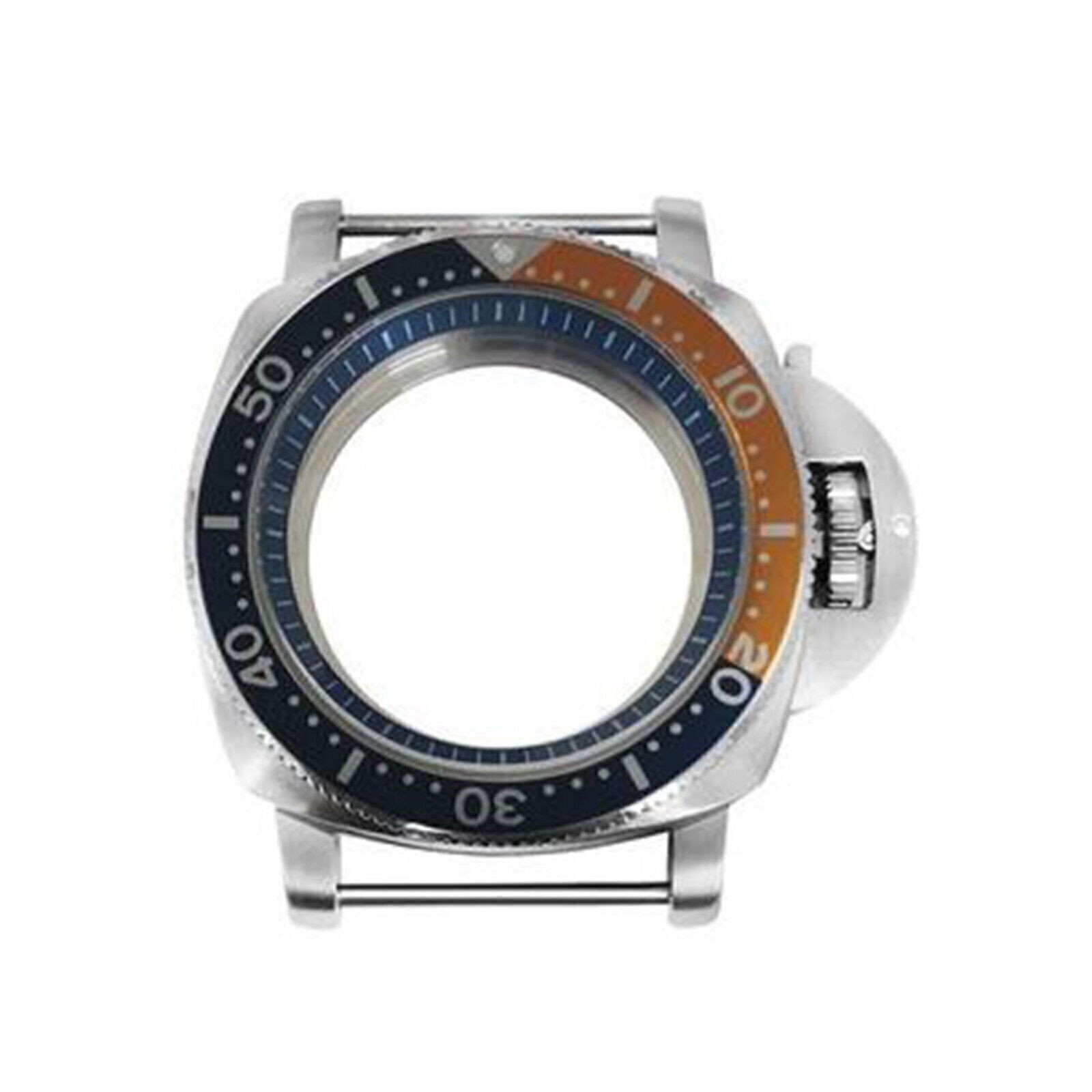 316L Stainless Steel Watch Case Bezel Dark Blue Inner Ring Modified Kit for NH35