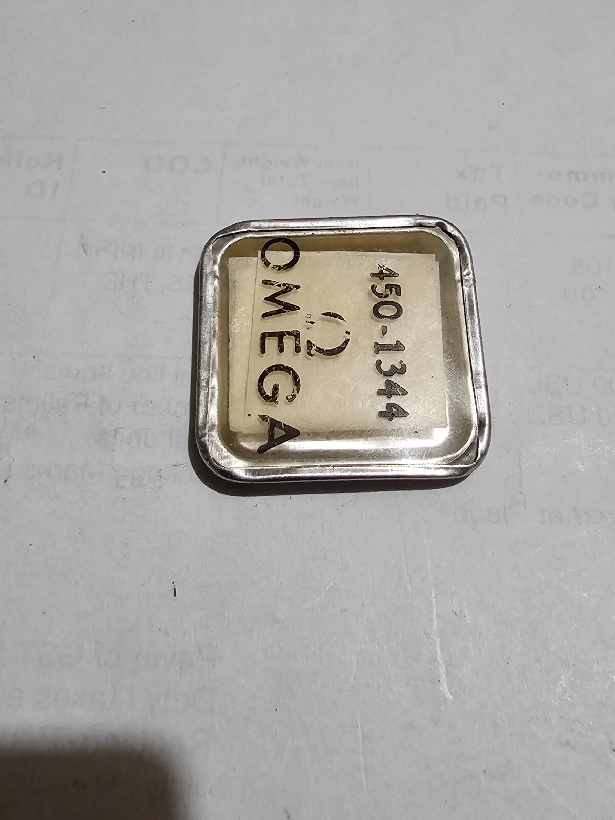 Omega 450 – 1344 Balance Shock Spring New Old Stock Sealed
