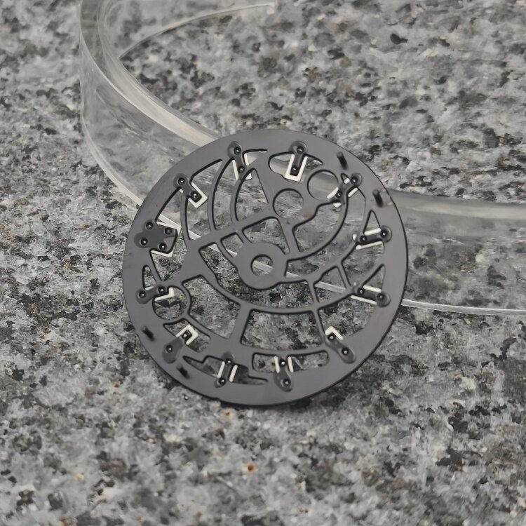 28.5mm Silver Textured Dial 3H Date BGW9 Lume Fit Auto Mod Part
